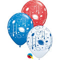 Rugby Balls & Posts 27,5cm 11" Latex Luftballons Qualatex