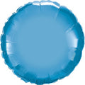 Rund Chrome Blue Folienballon Blau 45 cm 18 Inch