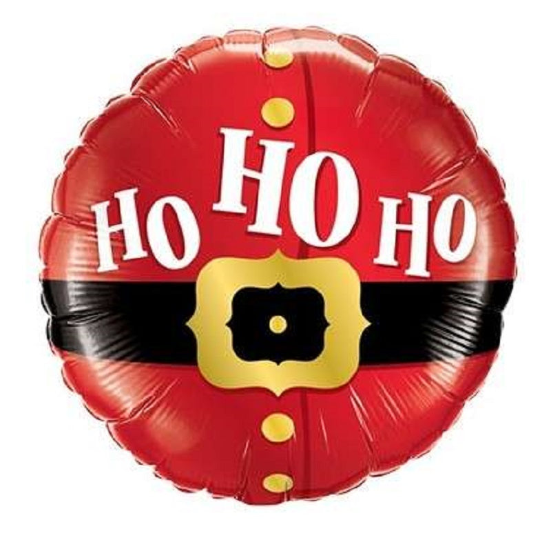 Santas belt HO HO HO Folienballon 46cm