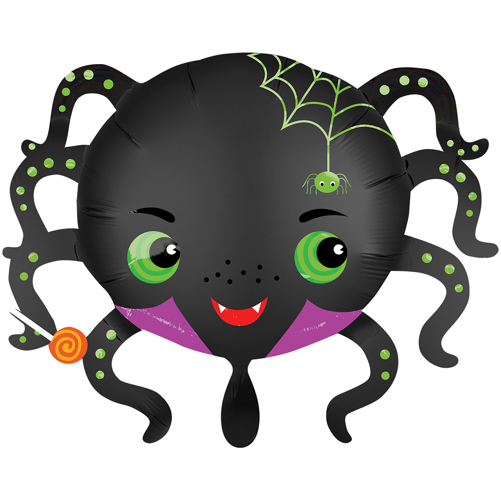 Satin Infused Spider Halloween Spinne Folienballon 73cm 29"