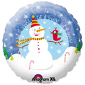Schneemann Let it snow Folienballon 46cm 18"