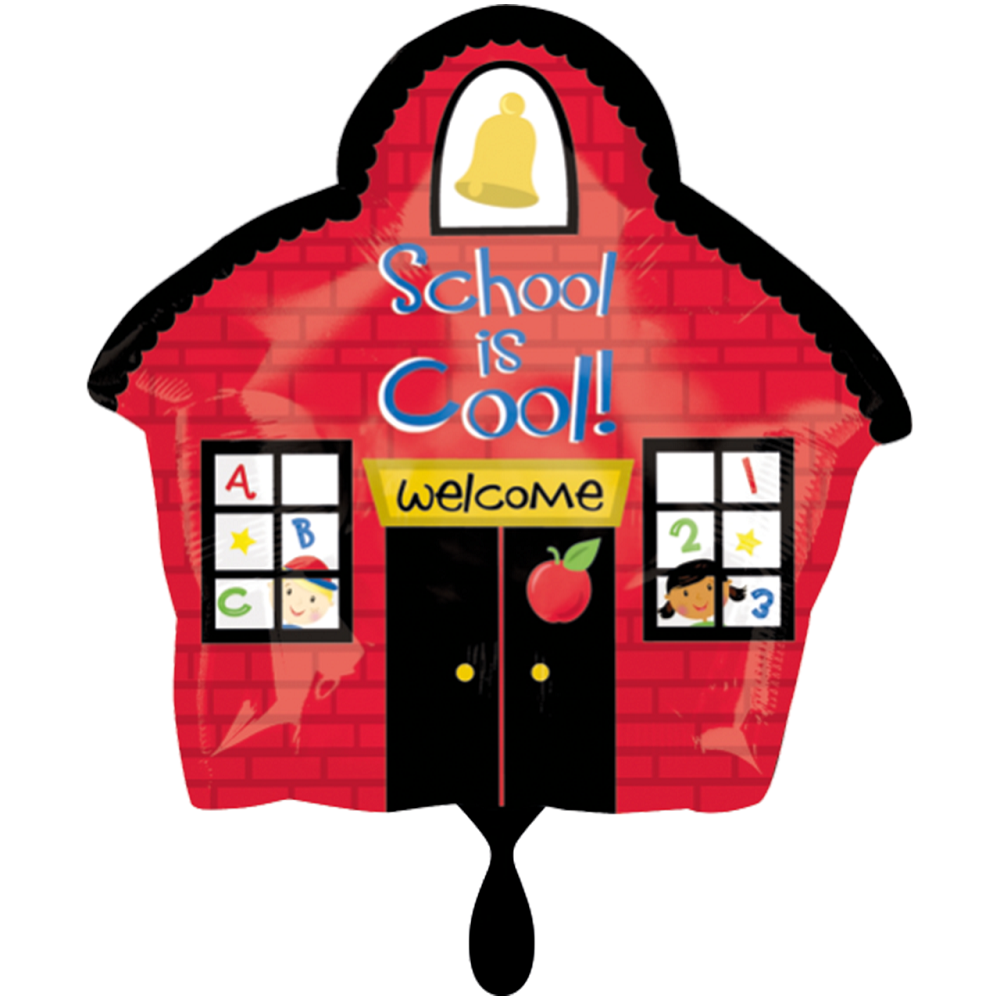School is cool House Schule Folienballon - 50cm 19''