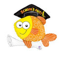 School is Out Fish Folienballon 89cm