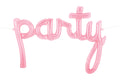 Schriftzug Folienballon Set Pink PARTY 86 x 66cm