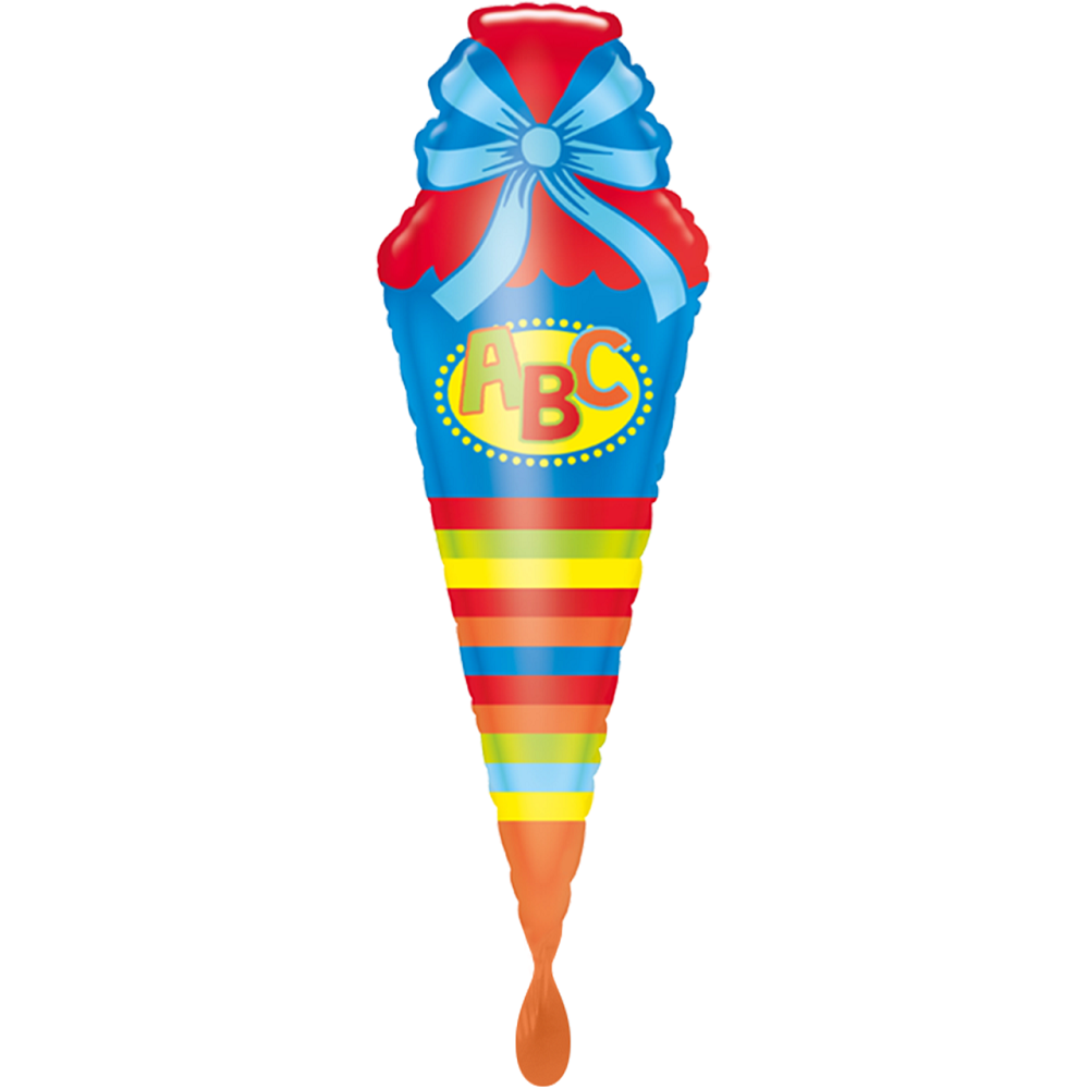 Schultüte Blau Folienballon 111cm 43''