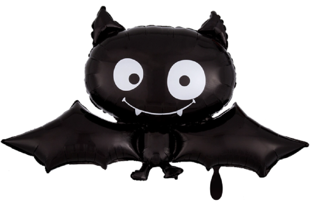 Schwarze Fledermaus Folienballon 104cm 41"