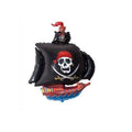Schwarzes Piratenschiff Folienballon 103cm 40"