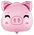 Schweinekopf Folienballon 60 x 60cm