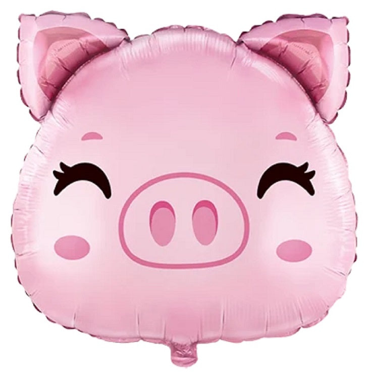 Schweinekopf Folienballon 60 x 60cm