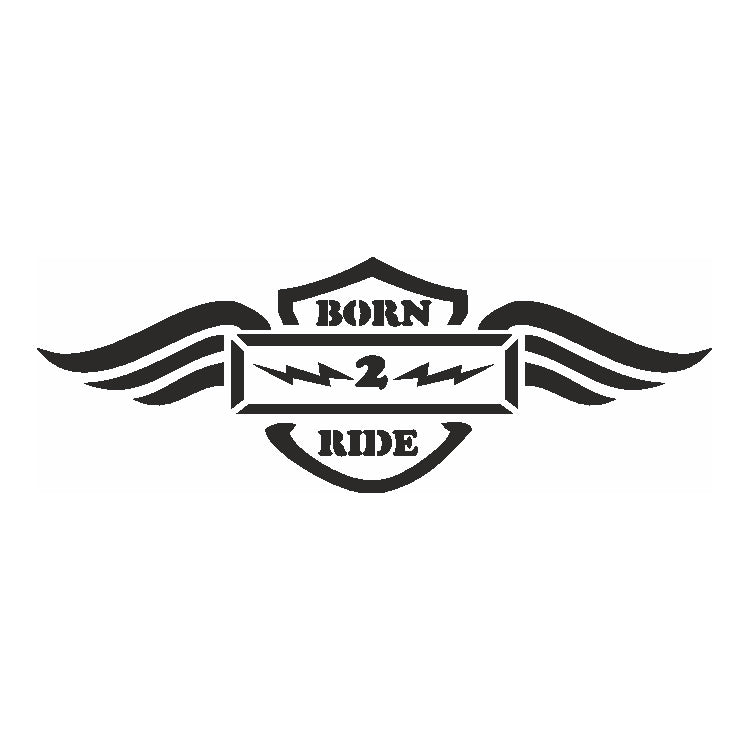 Eulenspiegel Selbstklebe Schablone Born 2 Ride