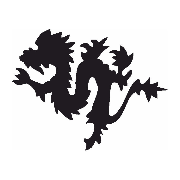 Eulenspiegel Selbstklebe Schablone Drache