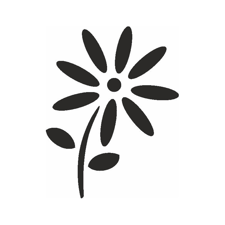 Eulenspiegel Selbstklebe Schablone Gänseblümchen