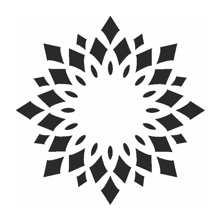 Eulenspiegel Selbstklebe Schablone Kaleidoskop
