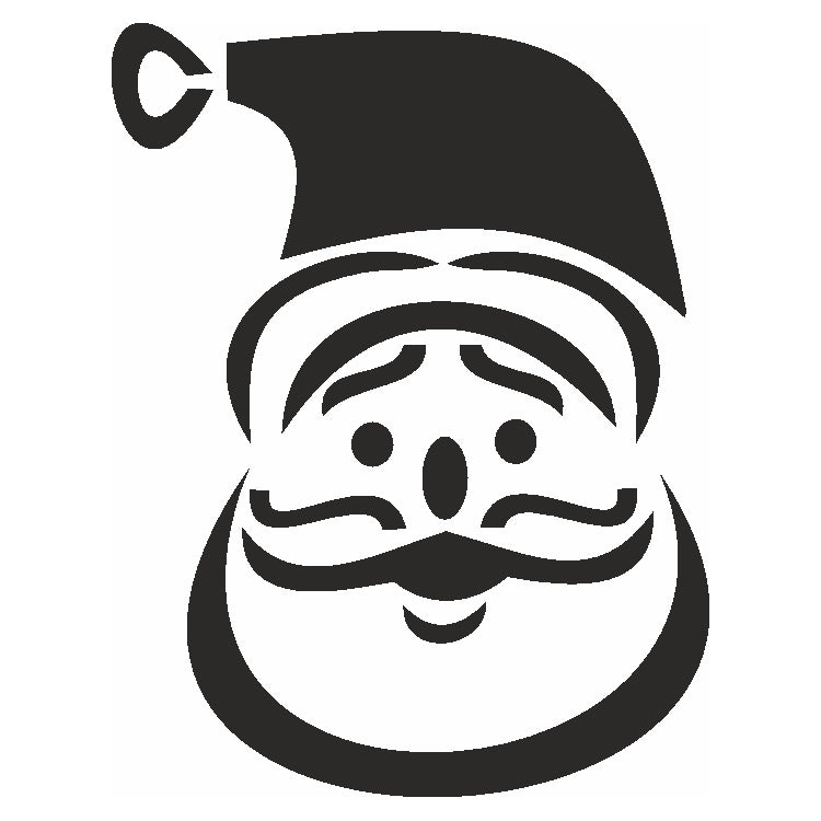 Eulenspiegel Selbstklebe Schablone Nikolaus