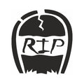 Eulenspiegel Selbstklebe Schablone R.I.P.