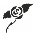 Eulenspiegel Selbstklebe Schablone Rose