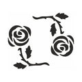 Eulenspiegel Selbstklebe Schablone Rosenkreis