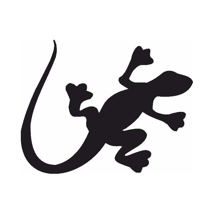 Eulenspiegel Selbstklebe Schablone Salamander