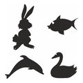 Selbstklebe Schablonen Set Animals Eulenspiegel