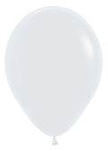 Sempertex 005 Fashion White (Weiß) 23cm 9" Latex Luftballons 100 Stück