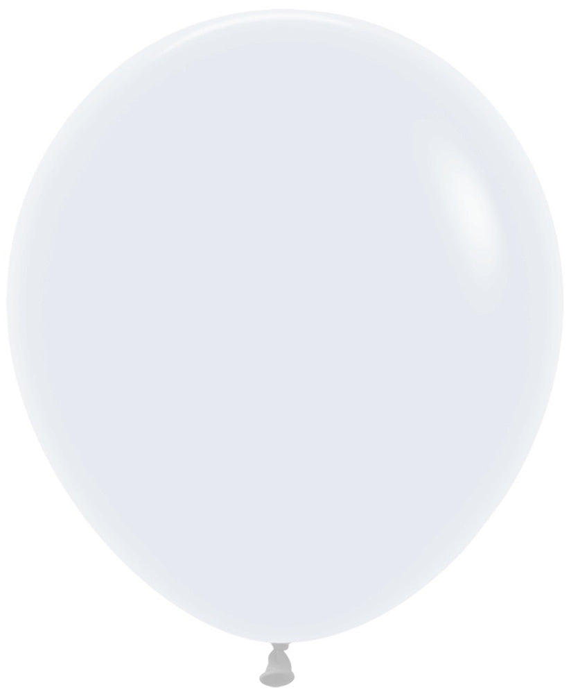 Sempertex 005 Fashion White (Weiß) 45cm 18" Latex Luftballons