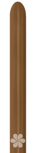Sempertex 070 Fashion Mocha 260S Nozzle up Modellierballons Braun