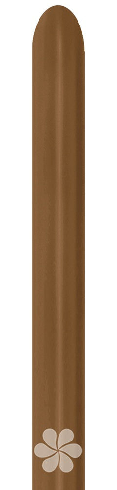 Sempertex 070 Fashion Mocha 260S Nozzle up Modellierballons Braun