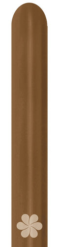 Sempertex 070 Fashion Mocha 360S Nozzle up Modellierballons Braun