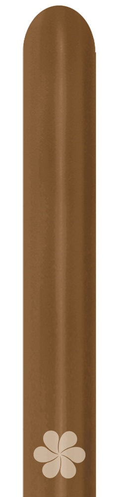 Sempertex 070 Fashion Mocha 360S Nozzle up Modellierballons Braun