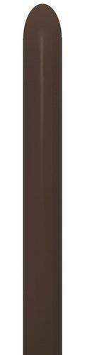 Sempertex 076 Fashion Chocolate Brown 260S Nozzle up Modellierballons Braun