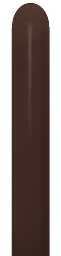 Sempertex 076 Fashion Chocolate Brown 360S Nozzle up Modellierballons Braun