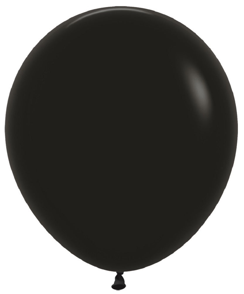 Sempertex 080 Fashion Black (Schwarz) 45cm 18" Latex Luftballons
