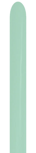 Sempertex 126 Pastel Dusk Green Tea 260S Nozzle up Modellierballons Grün