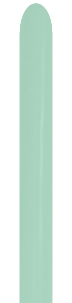 Sempertex 126 Pastel Dusk Green Tea 260S Nozzle up Modellierballons Grün