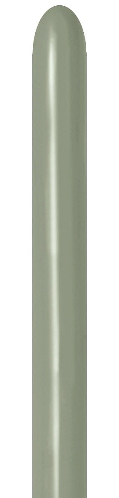 Sempertex 127 Pastel Dusk Laurel Green 260S Nozzle up Modellierballons