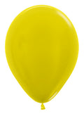 Sempertex 520 Metallic Yellow (Gelb) 30cm 12" Latex Luftballons