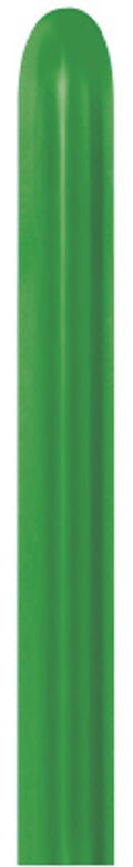 Sempertex 530 Metallic Green 260S Nozzle up Modellierballons