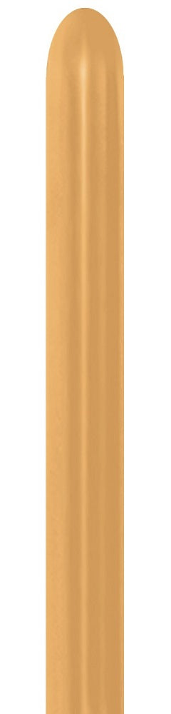 Sempertex 570 Metallic Gold 260S Nozzle up Modellierballons