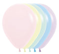 Sempertex 600 Pastel Matte Assortment 23cm 9" Latex Luftballons