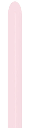 Sempertex 609 Pastel Matte Pink 260S Nozzle up Modellierballons Rosa
