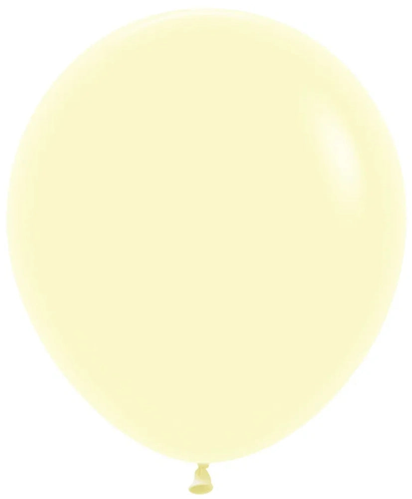 Sempertex 620 Pastel Matte Yellow (Gelb) 45cm 18" Latex Luftballons