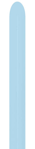 Sempertex 640 Pastel Matte Blue 260S Nozzle up Modellierballons Blau