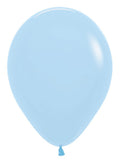 Sempertex 640 Pastel Matte Blue (Blau) 25cm 10" Latex Luftballons