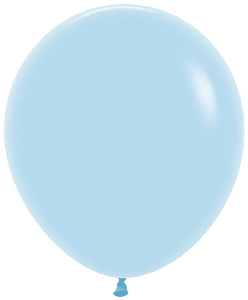 Sempertex 640 Pastel Matte Blue (Blau) 45cm 18" Latex Luftballons
