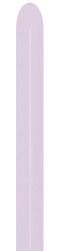 Sempertex 650 Pastel Matte Lilac 260S Nozzle up Modellierballons Lila