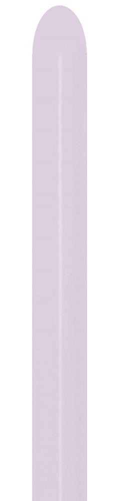 Sempertex 650 Pastel Matte Lilac 260S Nozzle up Modellierballons Lila