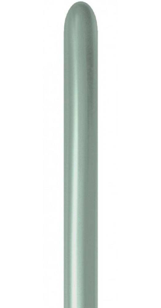 Sempertex 826 Silk Cool Mint 260S Nozzle up Modellierballons Grün