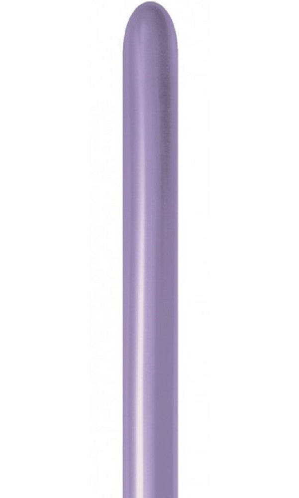 Sempertex 850 Silk Light Amethyst 260S Nozzle up Modellierballons Lila