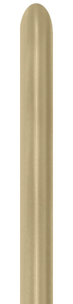 Sempertex 870 Silk Gold Dust 260S Nozzle up Modellierballons