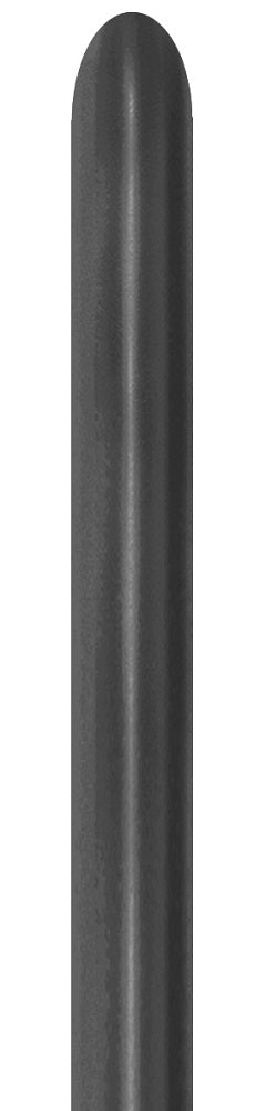 Sempertex 880 Silk Mignight Grey 260S Nozzle up Modellierballons Grau